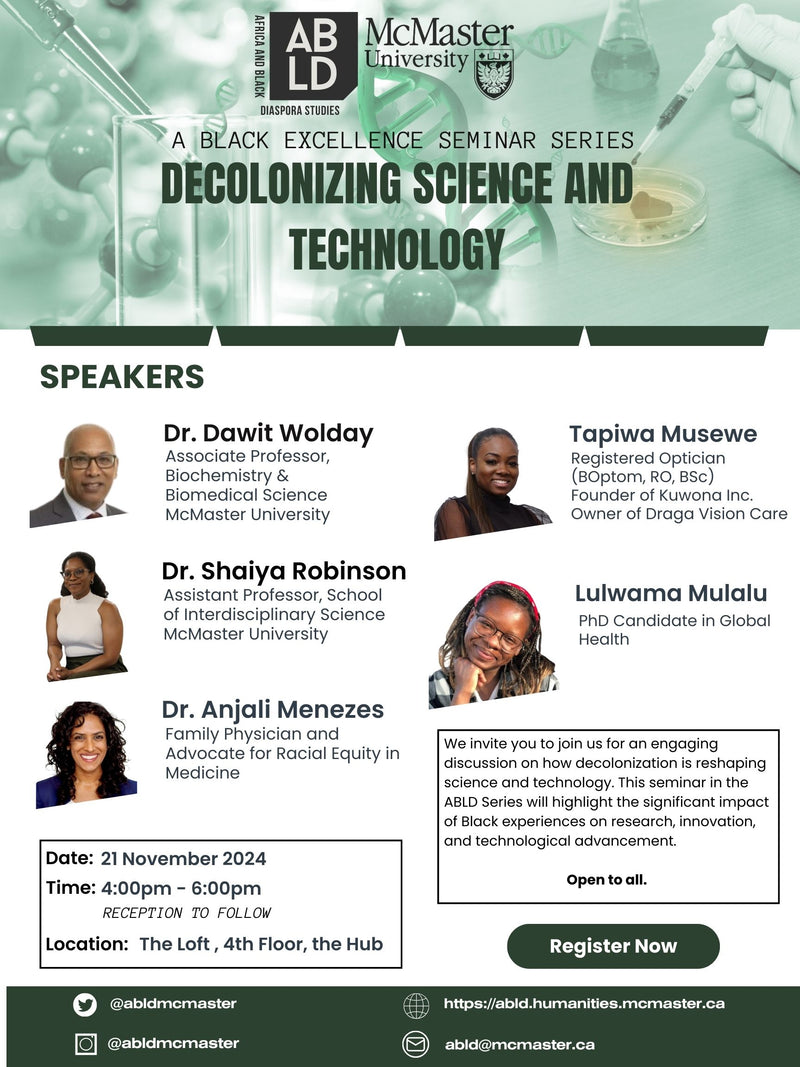 ABLD Seminar Series - Decolonizing Science & Technology